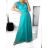 Šaty spoločenské elegantný krátky rukáv dámske (S/M ONE SIZE) TALIANSKA MÓDA IMPSH223589L/DUR - fialová - S/M
