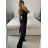 Overal dlhý letný s na ramienka dámsky (S/M ONE SIZE) TALIANSKA MÓDA IMM23M12159/DU S/M čierna