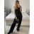 Overal dlhý letný s na ramienka dámsky (S/M ONE SIZE) TALIANSKA MÓDA IMM23M12159/DU S/M čierna
