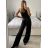 Overal dlhý letný s na ramienka dámsky (S/M ONE SIZE) TALIANSKA MÓDA IMM23M12159/DU S/M čierna