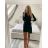 Šaty elegantný dlhý rukáv dámske (S/M ONE SIZE) TALIANSKA MÓDA IMHMS23095