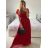 Šaty spoločenské elegantný krátky rukáv dámske (S/M ONE SIZE) TALIANSKA MÓDA IMPSH223589L/DUR - fialová - S/M