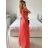 Šaty spoločenské elegantný krátky rukáv dámske (S/M ONE SIZE) TALIANSKA MÓDA IMPSH223589L/DUR - fialová - S/M
