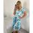 Šaty letné icecool krátky rukáv dámske (M/L ONE SIZE) TALIANSKA MÓDA IMM24M5471B/DU