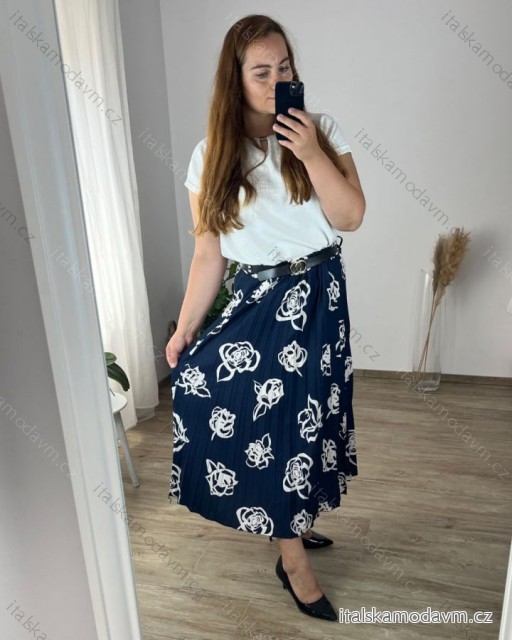 Sukňa dámska nadrozmer (46/48/50 ONE SIZE) TALIANSKA MÓDA IM424351/DR