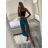 Nohavice dlhé letné dámske (S/M/L/XL ONE SIZE) TALIANSKA MODA IM424182/DU L/XL čierna