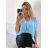 Tunika oversize krátký rukáv dámská  (L/XL/2XL ONE SIZE) ITALSKÁ MÓDA IMD22346