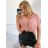 Tunika oversize krátký rukáv dámská  (L/XL/2XL ONE SIZE) ITALSKÁ MÓDA IMD22346