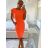 Šaty športové neón krátky rukáv dámske (S/M ONE SIZE) TALIANSKA MÓDA IMM24M64297