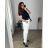 Kalhoty dlouhé dámské nadrozměr (3XL/4XL ONE SIZE) ITALSKÁ MÓDA IMWQ24148/DR