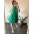 Šaty letné skladané bez rukávov dámske (S/M/L ONE SIZE) TALIANSKA MÓDA IMWDK24360 tmavo ružová S / M