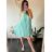 Šaty letné skladané bez rukávov dámske (S/M/L ONE SIZE) TALIANSKA MÓDA IMWDK24360 tmavo ružová S / M