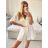 Overal krátky letný mušelín krátky rukáv dámsky (S/M/L ONE SIZE) TALIANSKA MÓDA IM424425/DU M/L Čierna