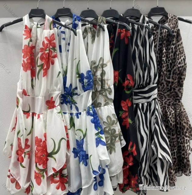 Šaty letní bez rukávu dámské (S/M ONE SIZE) ITALSKÁ MÓDA IMPDY2425572