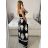 Šaty carmen dlhé letné žabičkové dámske (S/M ONE SIZE) TALIANSKA MÓDA IMM24M57279/DU S / M čierna