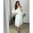 Šaty krajkové letné krátky rukáv dámske nadrozmer (56/58 ONE SIZE) TALIANSKA MODA IMSM24013/DR 56/58 biela