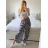 Nohavice harémky letné dlhé dámske Esme (S/M ONE SIZE) TALIANSKA MÓDA IMM239535UNVZ-3/DU S / M čierna