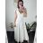 Šaty na ramínka elegantní dámské (S/M ONE SIZE) ITALSKÁ MÓDA IMWAA24002/DUR -   červená -   S/M