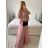 Šaty dlouhé elegantní společenské bez rukávu dámské (S/M ONE SIZE) ITALSKÁ MÓDA IMPBB2480872bl