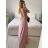 Šaty dlouhé elegantní společenské bez rukávu dámské (S/M ONE SIZE) ITALSKÁ MÓDA IMPBB2480872bl