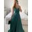 Šaty dlouhé elegantní společenské bez rukávu dámské (S/M ONE SIZE) ITALSKÁ MÓDA IMPBB2480872bl