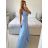 Šaty na ramínka elegantní dámské (S/M ONE SIZE) ITALSKÁ MÓDA IMWAA24002/DUR -   červená -   S/M