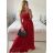 Šaty dlhé elegantné na ramínka dámske (S/M ONE SIZE) TALIANSKA MÓDA IM423ISABEL/DU
