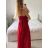 Šaty dlhé elegantné na ramínka dámske (S/M ONE SIZE) TALIANSKA MÓDA IM423ISABEL/DU
