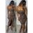 Šaty dlhé elegantné letné na ramienka dámske (S/M ONE SIZE) TALIANSKA MÓDA IMM24M33057