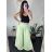 Nohavice harémky letné dlhé dámske (S/M/L ONE SIZE) TALIANSKA MÓDA IM424402 modrá královská S / M