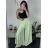 Nohavice harémky letné dlhé dámske (S/M/L ONE SIZE) TALIANSKA MÓDA IM424402 modrá královská S / M