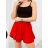 Kraťasy šortky oversize letní dámské nadrozměr (S/M/L ONE SIZE) ITALSKÁ MODA IMD24225/DUR biela S / M
