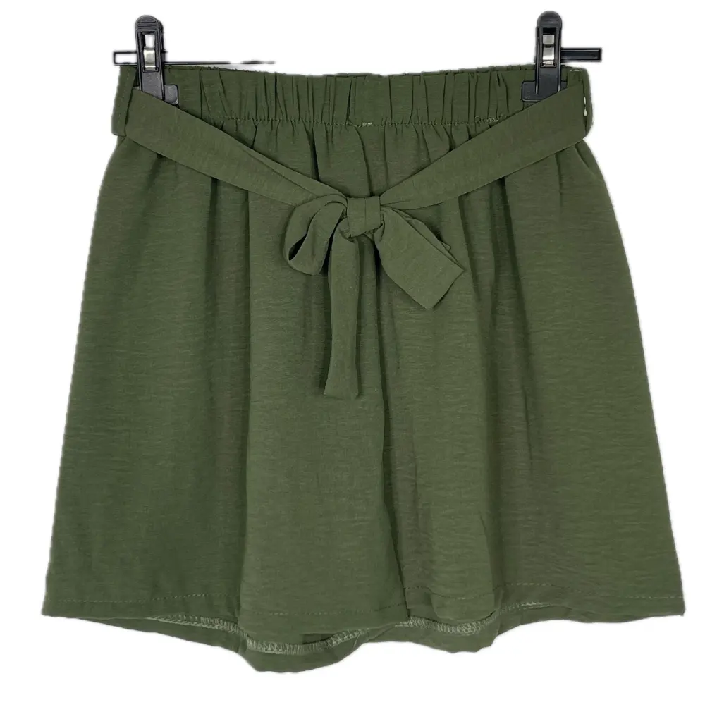 Kraťasy elegantní dámské (XS/S/M ONE SIZE) ITALSKÁ MÓDA IMPBB243609b zelená khaki S/M