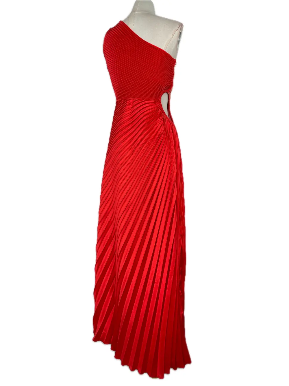 Šaty dlouhé elegantní bez rukávu dámské (XS/S/M ONE SIZE) ITALSKÁ MÓDA IMPBB24H8955 červená S/M