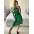 Šaty ľanové košeľové letné dámske (L/XL ONE SIZE) TALIANSKA MODA IM722LENA/DR - béžová - S/M