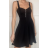 Šaty elegantné na ramienka dámske (S/M ONE SIZE) TALIANSKA MÓDA IMPBB243152s