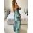 Šaty dlhé letné indické carmen krátky rukáv dámske (S/M/L ONE SIZE) INDICKÁ MÓDA IMM24M846