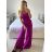 Overal dlhý elegantný na ramienka dámsky (S/M ONE SIZE) TALIANSKA MÓDA IMWKK23919/DUR starorůžová