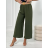 Nohavice letné dlhé voľné s opaskom dámske (S/M ONE SIZE) TALIANSKA MÓDA IMPLI236388 S/M khaki