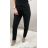 Kalhoty haremky elegantní dlouhé letní dámské (UNI S/L) ITALSKÁ MÓDA IM72013379/DUR S/M Černá