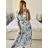 Šaty elegantní šifonové dlouhý rukáv dámské (S/M.ONE SIZE) ITALSKÁ MÓDA IMM24M2372-2/DU S/M bílá