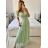 Šaty spoločenské elegantný krátky rukáv dámske (S/M ONE SIZE) TALIANSKA MÓDA IMPSH223589L/DUR - fialová - S/M