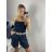 Kraťasy s páskem dámské (S/M ONE SIZE) ITALSKÁ MÓDA IMPSH242408/DU S/M bílá
