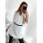 Tunika košeľová dlhý rukáv dámska (S/M/L ONE SIZE) TALIANSKA MÓDA IMM24M3297