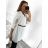 Tunika košeľová dlhý rukáv dámska (S/M/L ONE SIZE) TALIANSKA MÓDA IMM24M3297