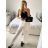 Nohavice dlhé letné dámske (S/M ONE SIZE) TALIANSKA MÓDA IMPSH2410757