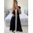 Šaty dlhé elegantný krátky rukáv dámske (S/M/L ONE SIZE) TALIANSKA MÓDA IMPES24001