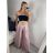 Kalhoty letní s páskem dámské (S/M/L ONE SIZE) ITALSKá MóDA IMSM24040