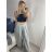Kalhoty letní s páskem dámské (S/M/L ONE SIZE) ITALSKá MóDA IMSM24040