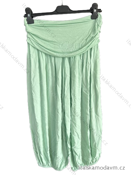 Kalhoty aladinky harémky 3/4 krátké dámské (S/M ONE SIZE) ITALSKÁ MÓDA IMD21411/DR